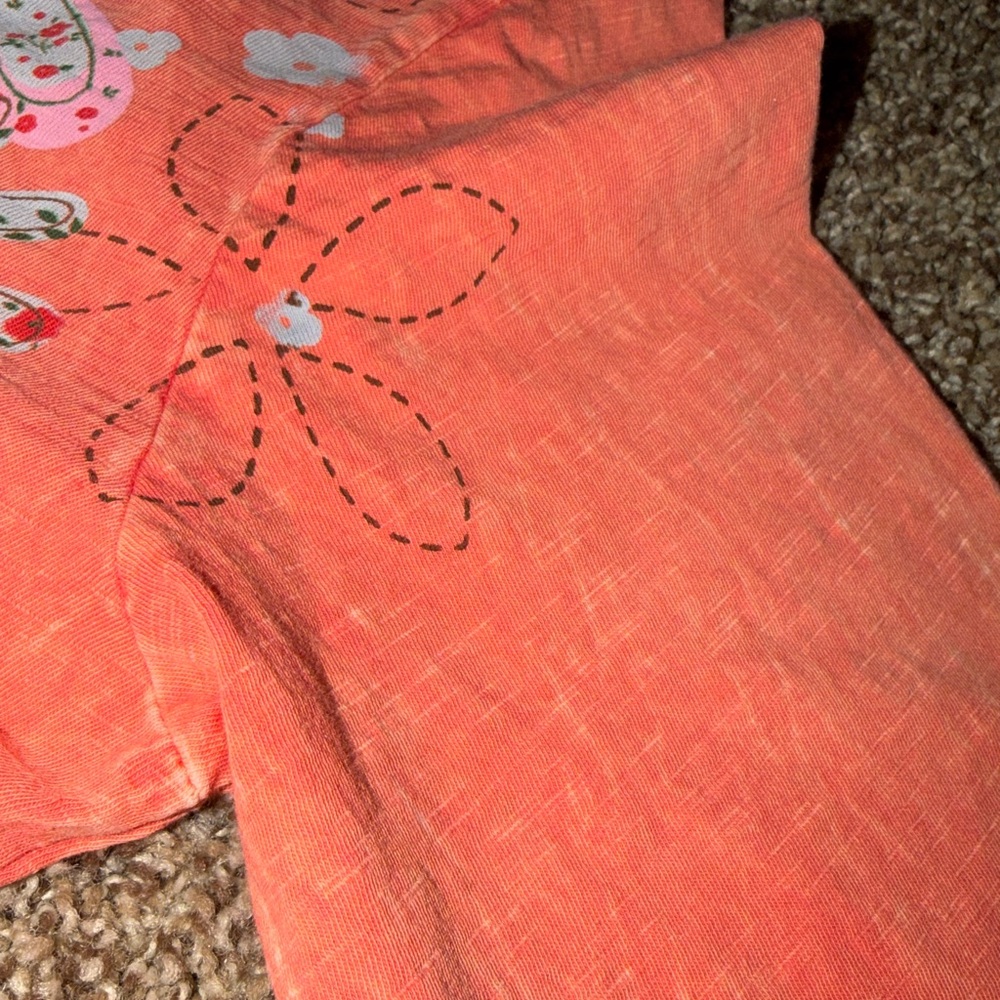 Jess & Jane ruffled layer-look floral dragonfly 3/4 sleeve top (L) EUC! - Picture 13 of 14